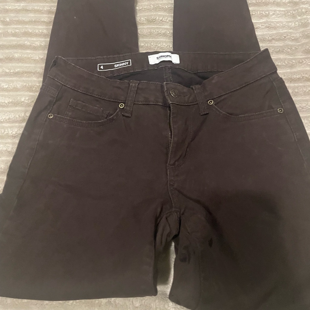 Sonoma Dark Brown Skinny Women Jeans